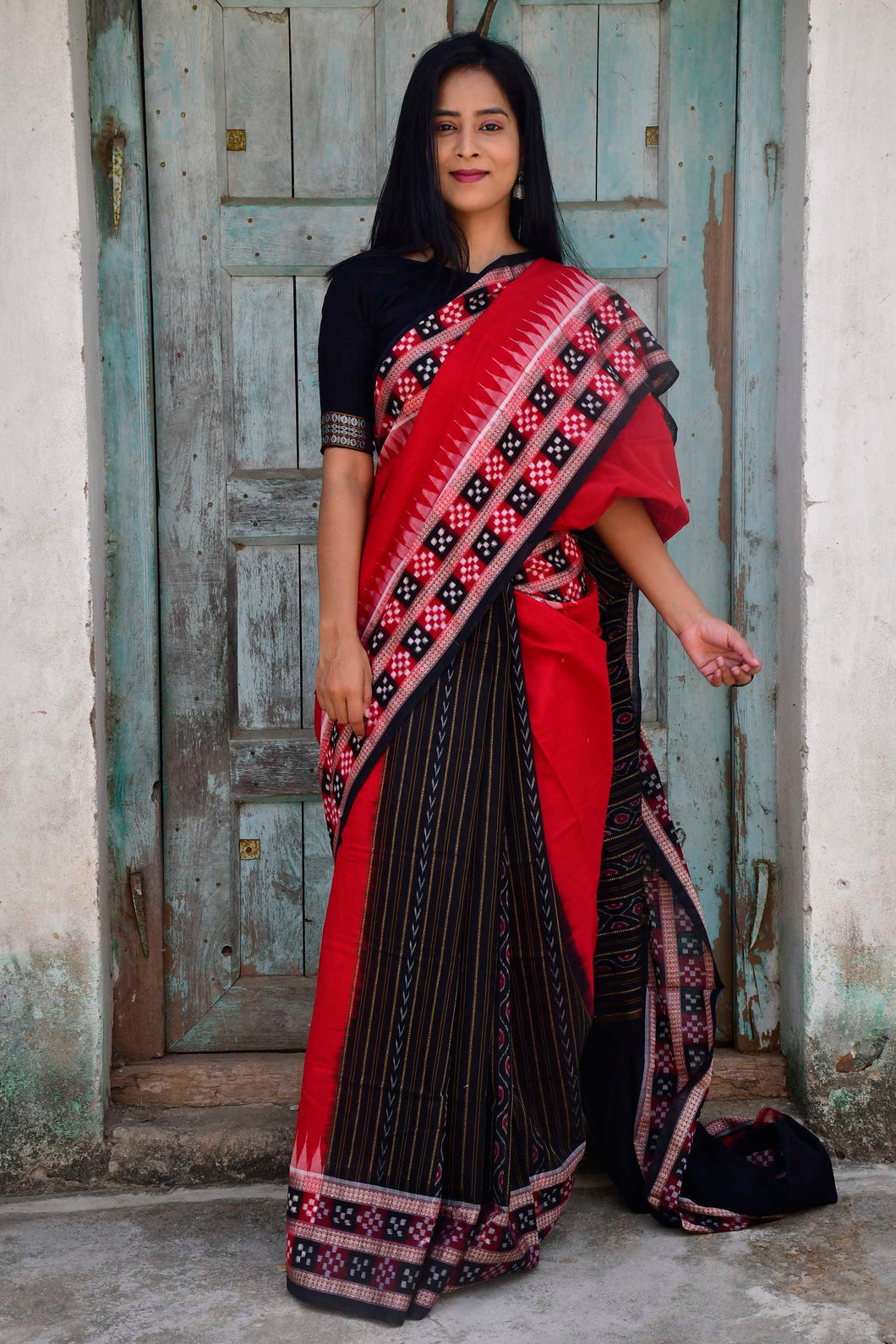 Anjani - Cotton Pasapali Saree