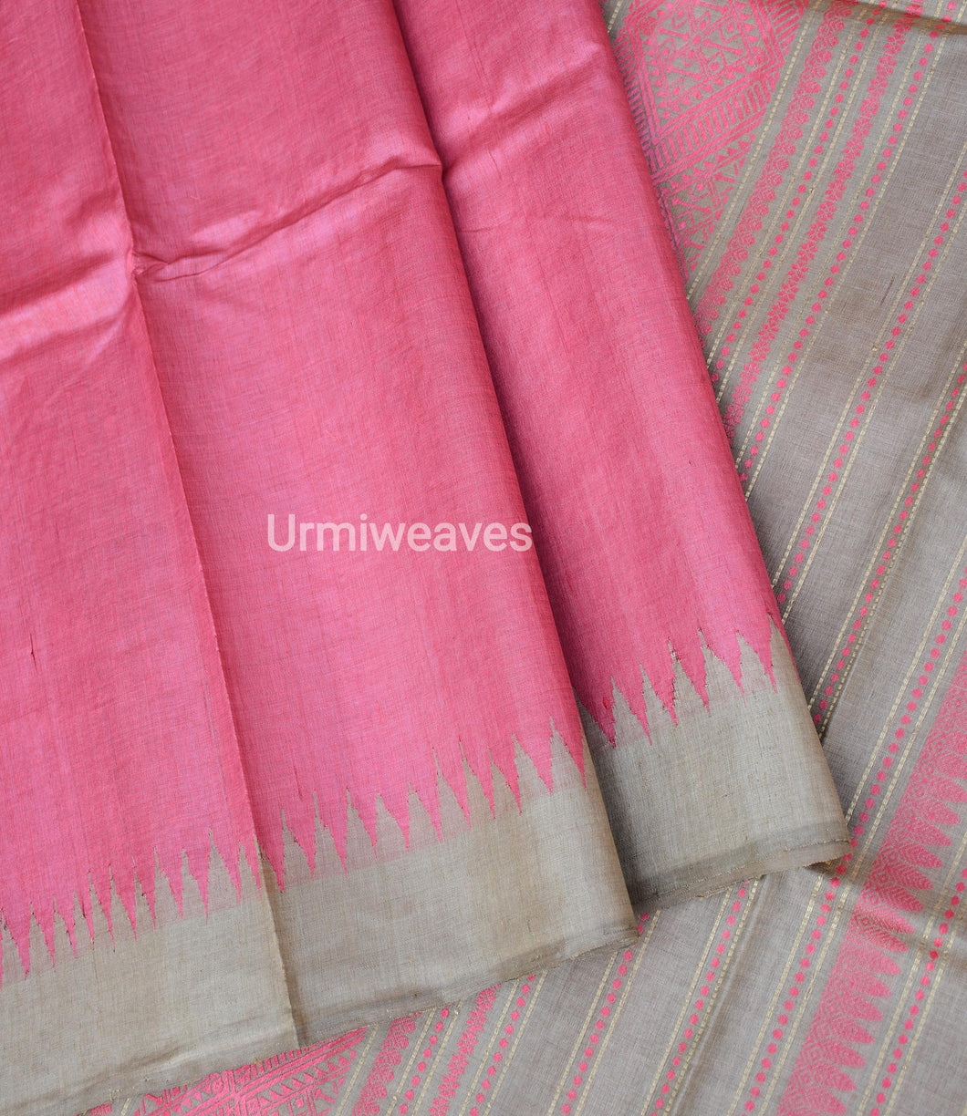  Phoda kumbh Tussar Silk Saree