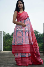 Load image into Gallery viewer, Konark Chakra Sambalpuri Cotton Saree | Urmiweaves
