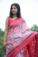 Load image into Gallery viewer, Konark Chakra Sambalpuri Cotton Saree | Urmiweaves
